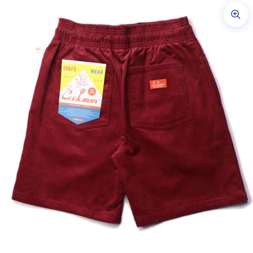 Chefman Burgundy Corduroy Men's Shorts